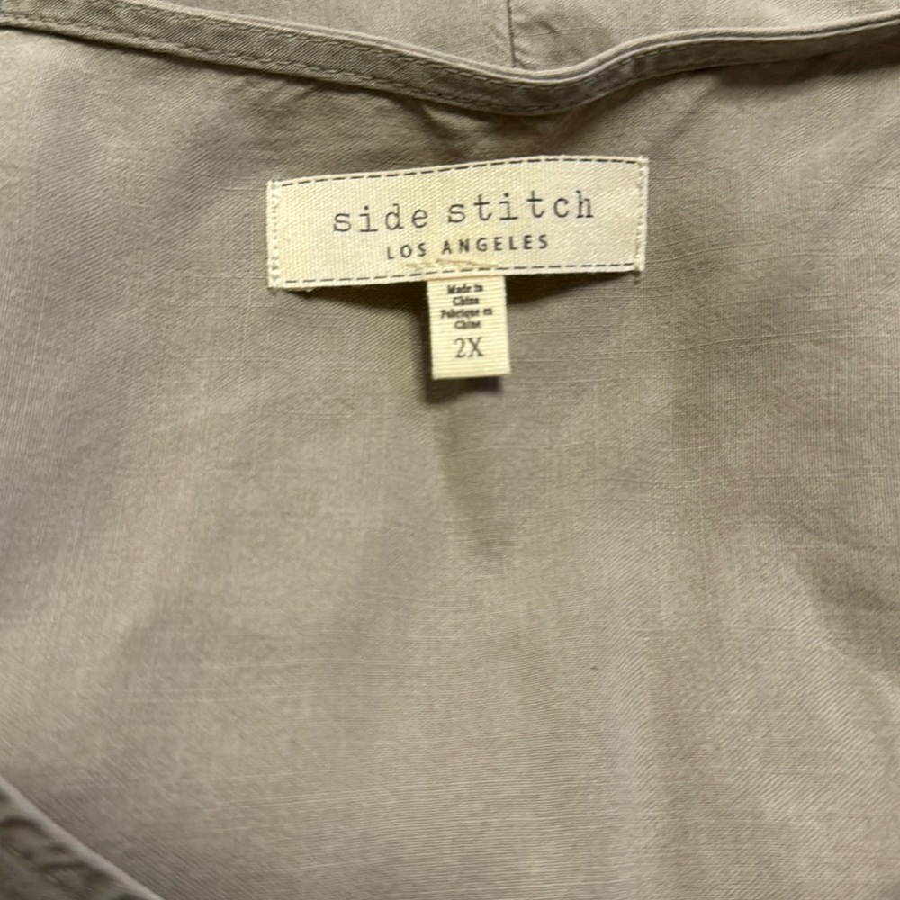 Side Stitch 2X casual short sleeve pants jumper with pockets - Picture 5 of 6